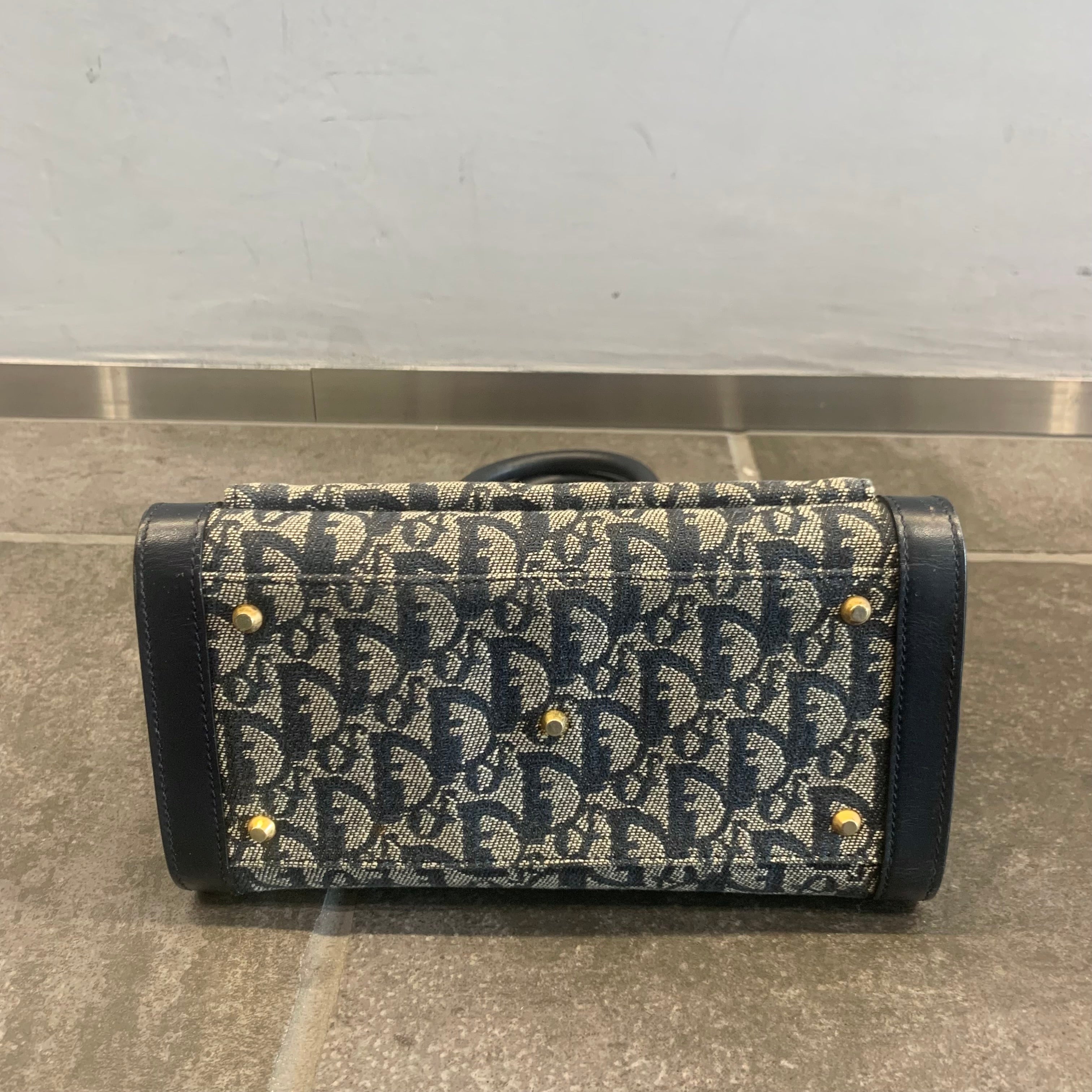 Dior トロッター キャンバス/レザー ハンドバッグ