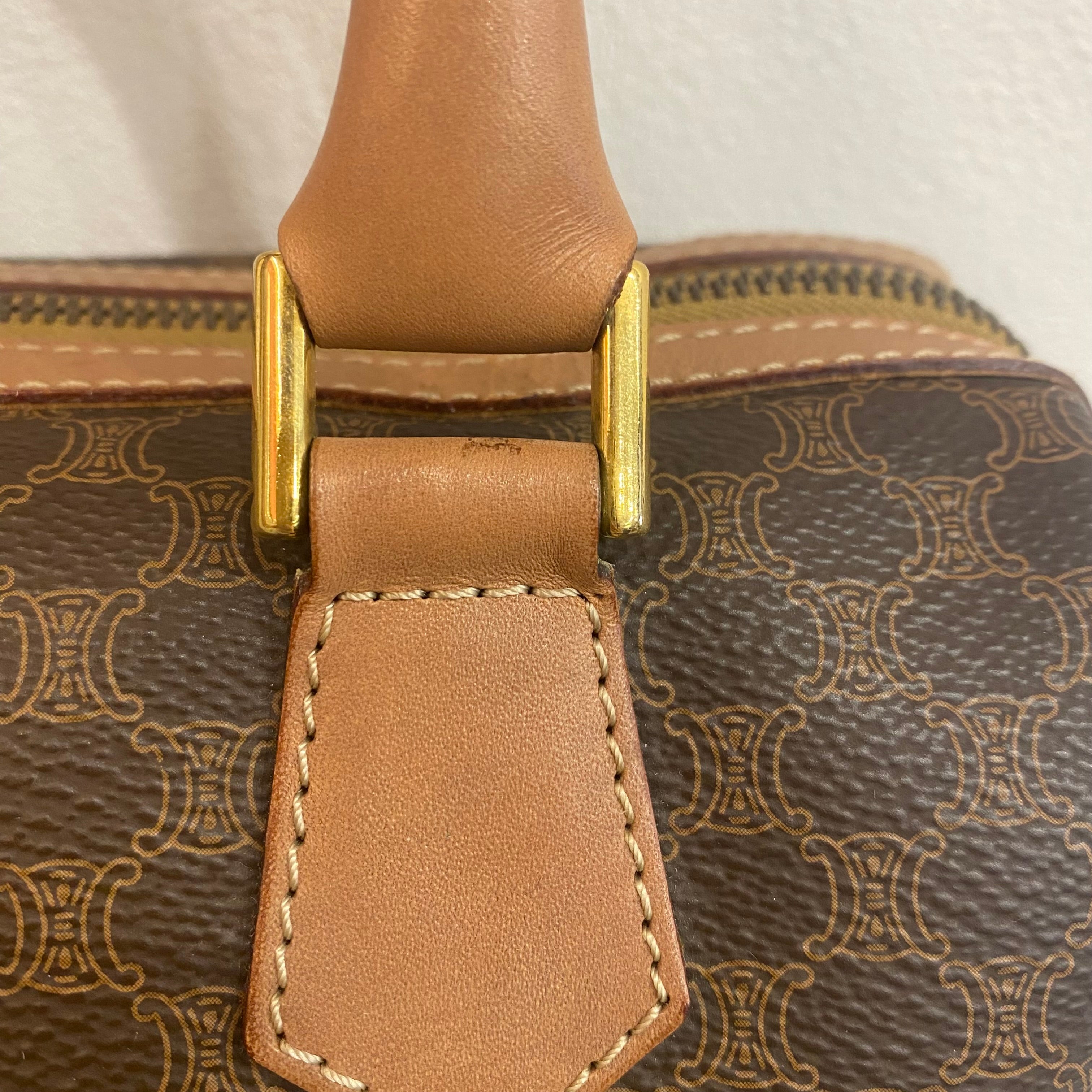 CELINE マカダム ミニボストンバッグ