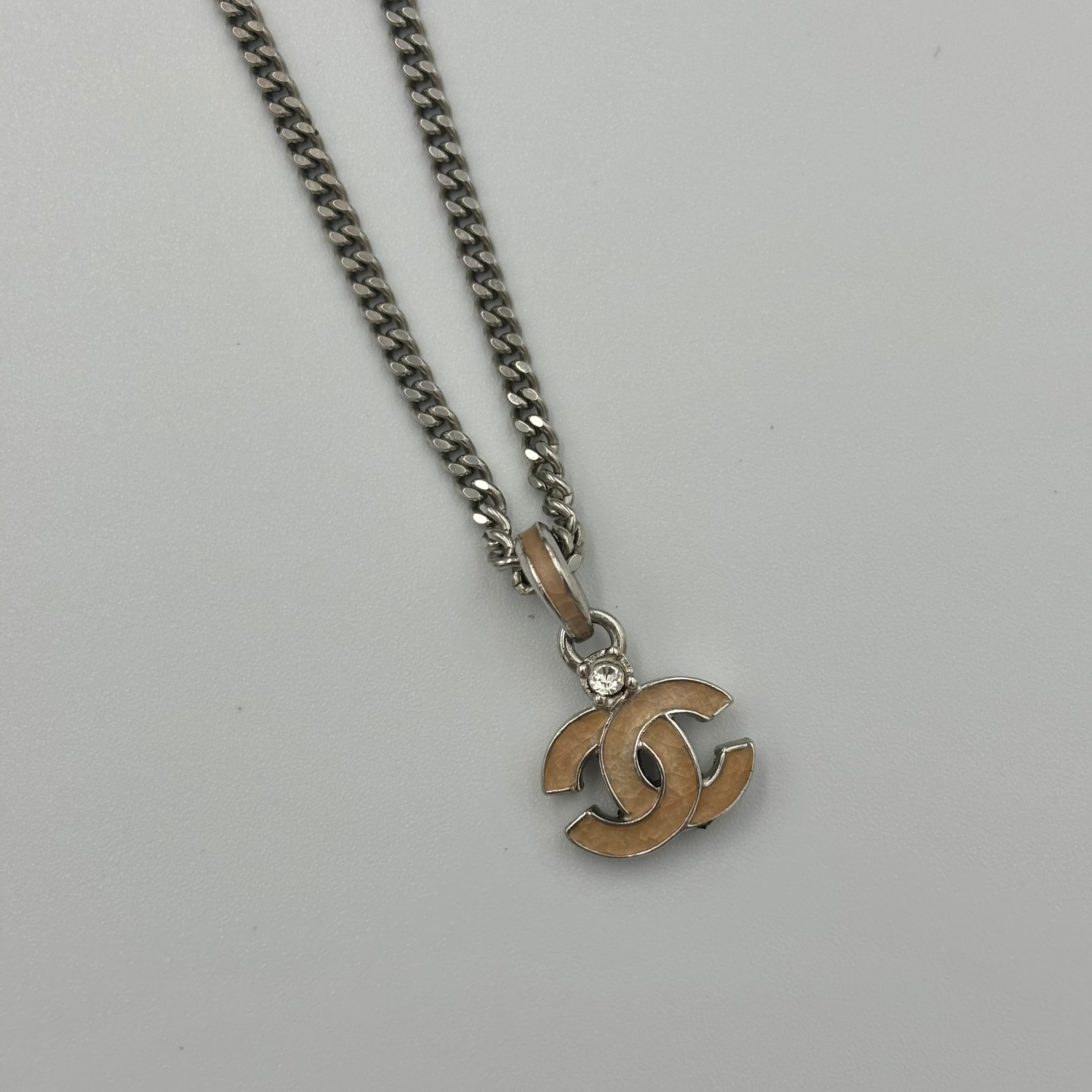 CHANEL ココマーク ラインストーン ネックレス