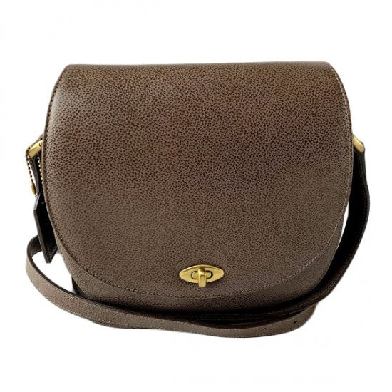 COACH コーチ ターンロック レザー ショルダーバッグ
