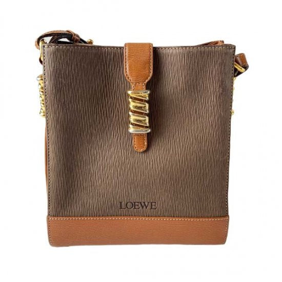 LOEWE ロエベ ツイスト レザーショルダーバッグ