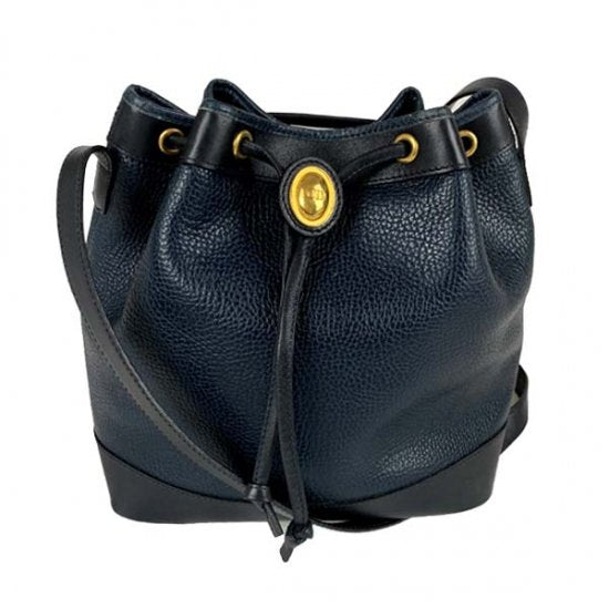 Dior ディオール レザー 巾着ショルダーバッグ