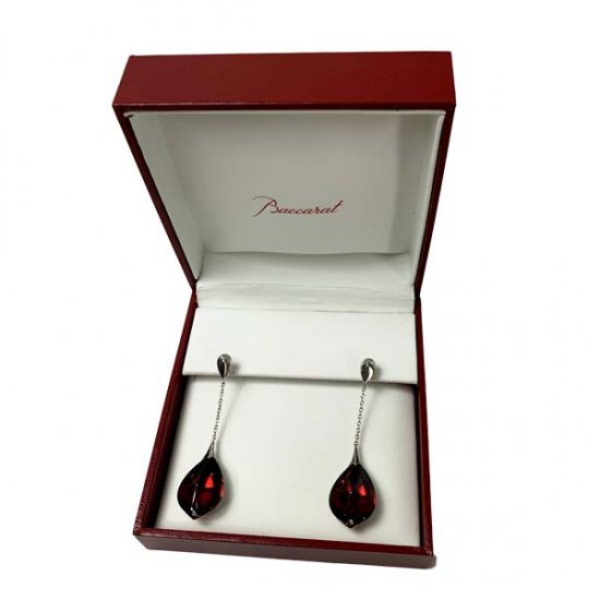 Baccarat バカラ フルール・ドゥ・プシデリック ピアス イリゼルビー