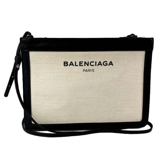 BALENCIAGA バレンシアガ ネイビー ポシェット ショルダーバッグ