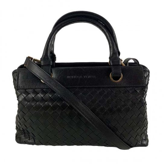 BOTTEGA VENETA ボッテガヴェネタ イントレチャート レザー ミラー付2wayバッグ