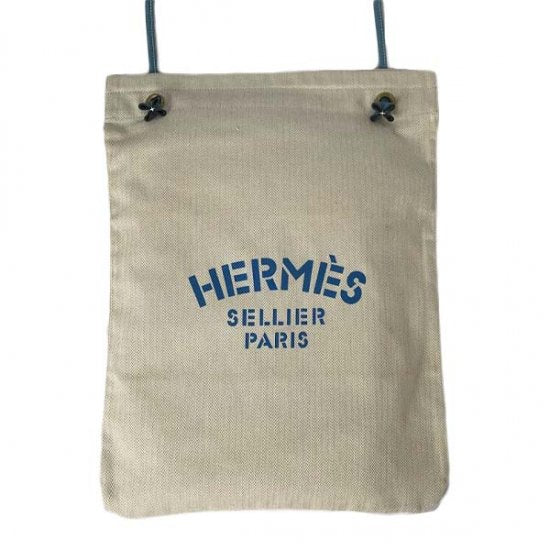 HERMES  エルメス アリーヌGM コットン ショルダーバッグ