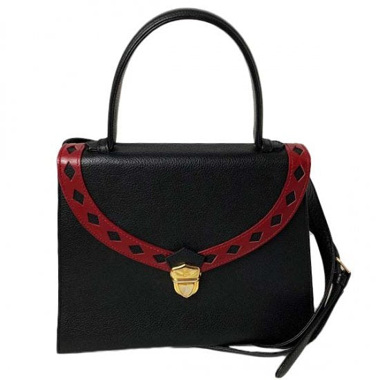 Saint Laurent サンローラン ダイヤカット ケリー型 レザー 2wayバッグ