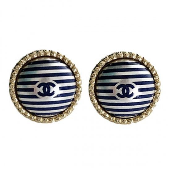 CHANEL シャネル ココマーク ストライプ ピアス
