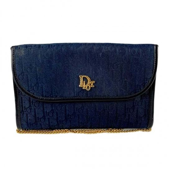 Dior ディオール トロッター柄 キャンバス チェーンショルダーバッグ