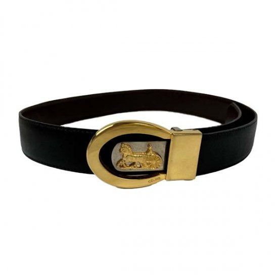 CELINE セリーヌ 馬車金具 レザー ベルト