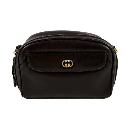 GUCCI グッチ インターロッキングG金具 レザー ショルダーバッグ