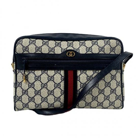 GUCCI グッチ GGスプリーム シェリー PVC/レザー ショルダーバッグ