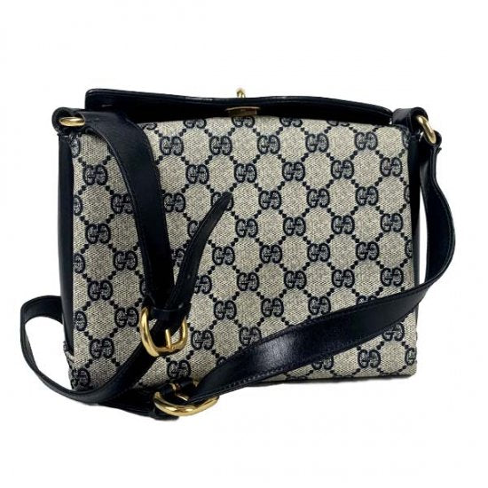 GUCCI グッチ GGスプリーム/レザー ショルダーバッグ