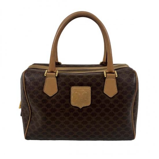 CELINE セリーヌ マカダム柄ミニボストンバッグ