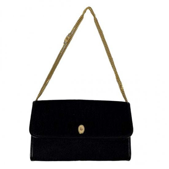 Dior ディオール トロッター キャンバス/レザー チェーンショルダーバッ グ 