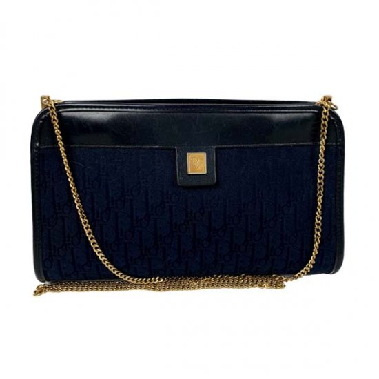 Dior ディオール トロッター キャンバス/レザー チェーンショルダーバッ グ