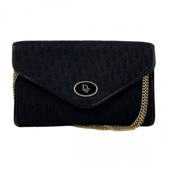 Dior ディオール ロゴ トロッター キャンバス/レザー チェーンショル ダーバッグ