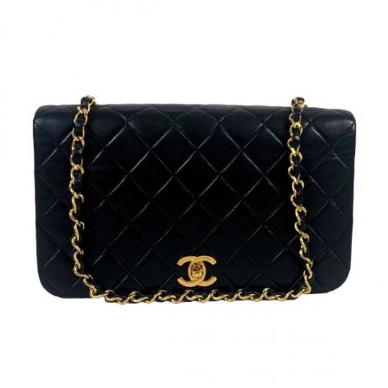 CHANEL シャネル ターンロック ココマーク マトラッセ ラムスキン チェーン ショルダーバッグ