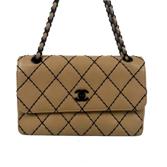 CHANEL シャネル ワイルドステッチ マトラッセラムスキン チェーンショル ダーバッグ