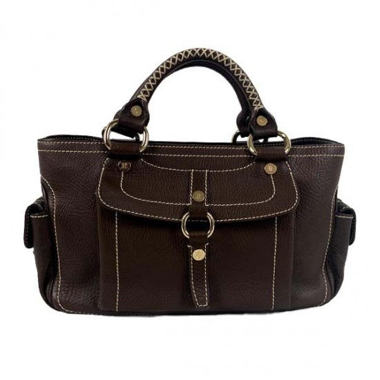 CELINE セリーヌ ブラゾン金具 レザー ブギーバッグ 