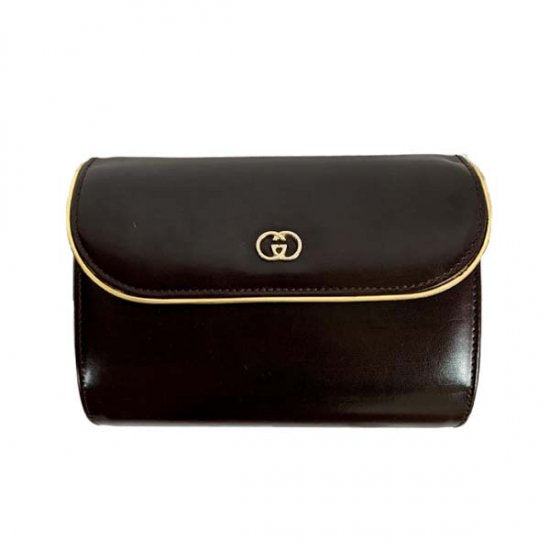 GUCCI グッチ GG金具 プッシュロック レザー チェーンショルダーバッグ