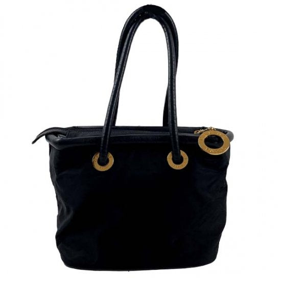 CELINE セリーヌ サークルロゴ ナイロン ハンドバッグ