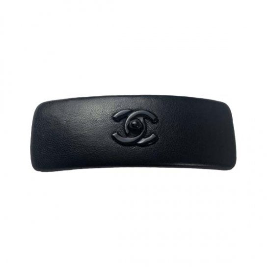 CHANEL シャネル ターンロック レザー バレッタ