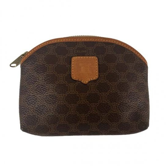 CELINE セリーヌ マカダム柄 PVC ポーチ 