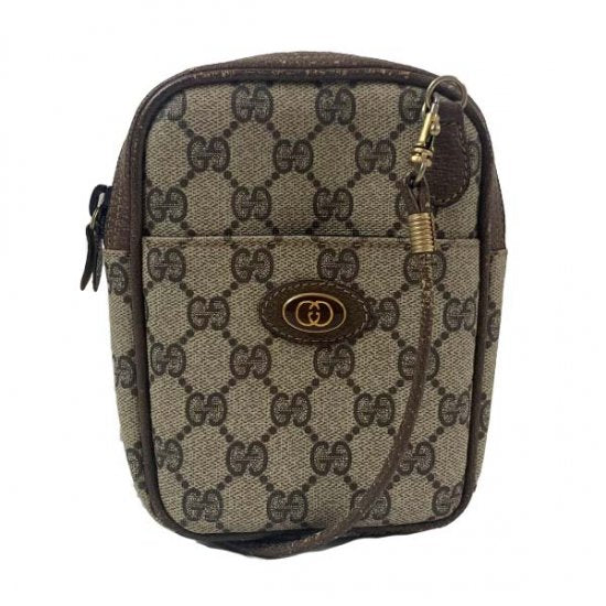 GUCCI グッチ GGスプリーム/レザー ショルダーバッグ