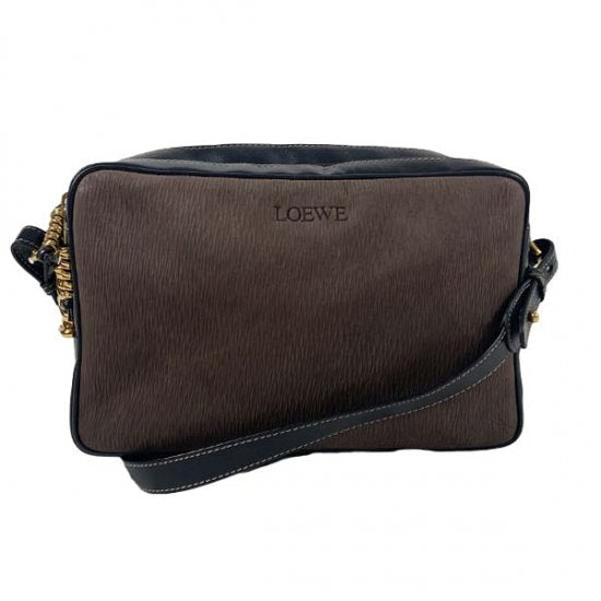 LOEWE ロエベ ベラスケス PVC/レザー ショルダーバッグ