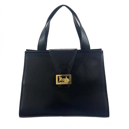 CELINE セリーヌ サルキー レザー ハンドバッグ