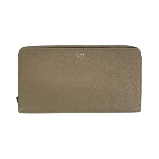 CELINE セリーヌ レザー ジップラウンドファスナー長財布