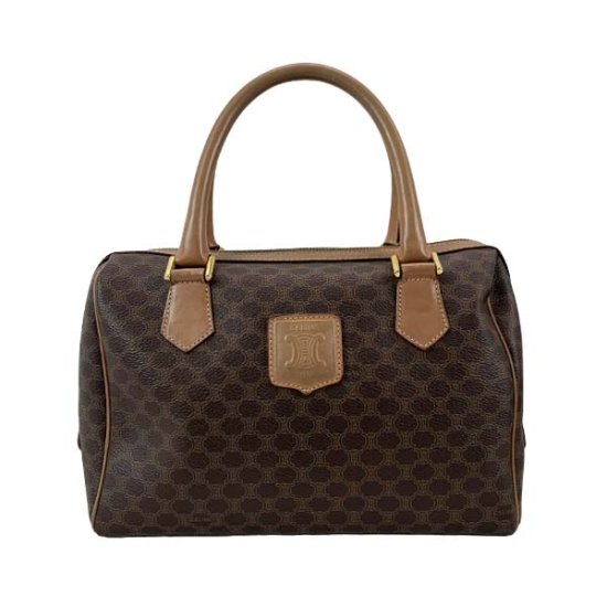 CELINE セリーヌ マカダム ミニボストンバッグ