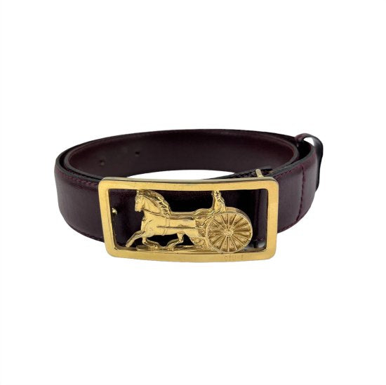 CELINE セリーヌ 馬車金具 レザー ベルト