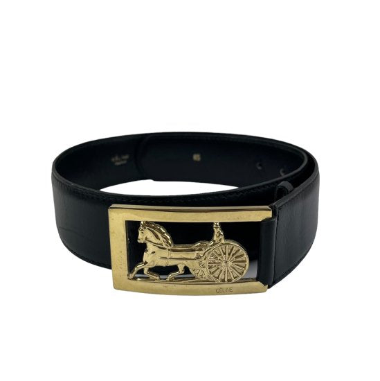 CELINE セリーヌ 馬車金具 レザー ベルト