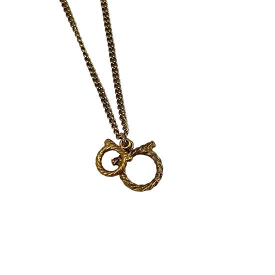 Salvatore Ferragamo フェラガモ ダブル ガンチーニ ネックレス