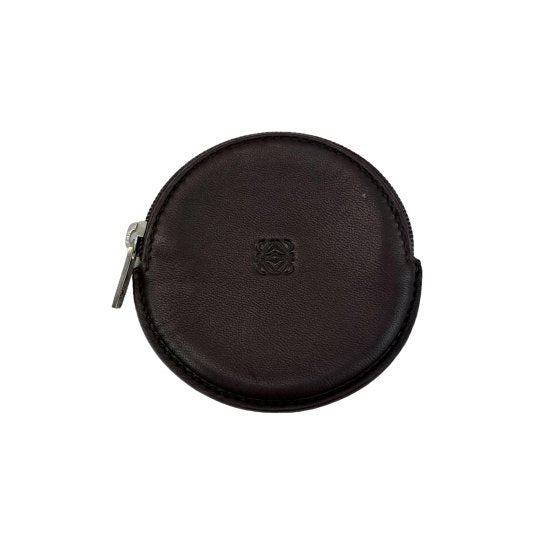 LOEWE ロエベ アナグラム レザー ラウンド コインケース