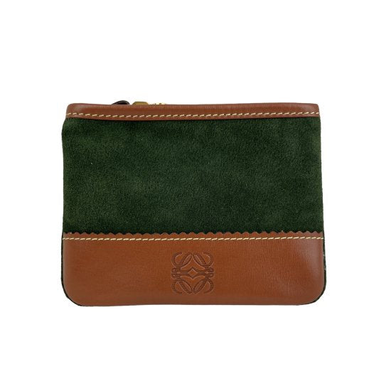 LOEWE ロエベ スエード/レザー ポーチ