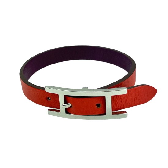 HERMES エルメス アピ3 レザー ブレスレット