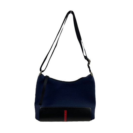 PRADA プラダ スポーツ キャンバス/レザー ショルダーバッグ