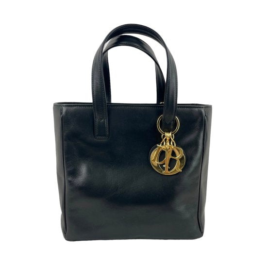 Dior ディオール ロゴ レザーハンドバッグ