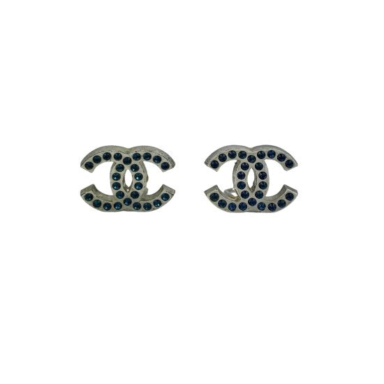 CHANEL シャネル ココマーク ラインストーン イヤリング