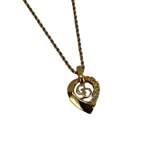 Dior ディオール CDロゴ リーフモチーフ ツイストチェーン ネックレス