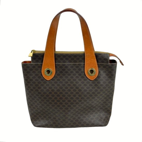 CELINE セリーヌ マカダムトートバッグ ブラウン