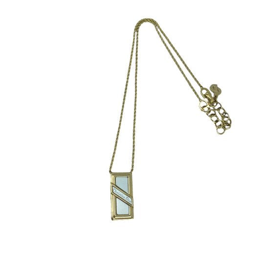 Dior ロゴ スクエア タグ ネックレス