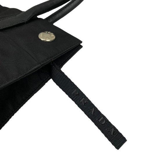 PRADA テスート/レザー トートバッグ