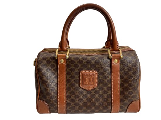 CELINE マカダム ミニボストンバッグ