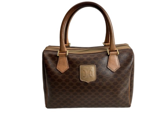 CELINE マカダム ミニボストンバッグ
