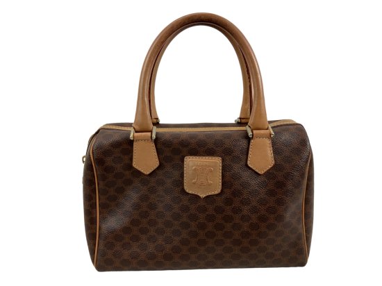 CELINE マカダム ミニボストンバッグ