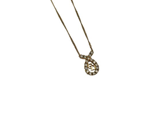 Dior ラインストーン ネックレス